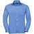 Russell Collection Heren Poplin Easy-Care overhemd met lange mouwen (Bedrijfsblauw)
