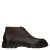 Manfield leren veterboots met profielzool – bruin