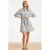 Smashed Lemon gebloemde blousejurk met ceintuur – lichtblauw