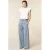 Homage to Denim vintage wide leg jeans met plooien