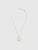 Luxenter 925 sterling zilveren ketting met schitterende zirkonia, afgewerkt in 18 karaats geelgoud – Mama