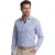 John Miller overhemd geprint blauw lange mouwen