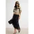 TRENDYOLMİLLA Dames Zwart Effen Midi Zeemeermin Rokken