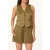 Scotch & Soda Satin Hidden Placket Vest Martini Olive
