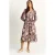 Paisley V-hals Midi Jurk