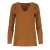Chocoladebruine jersey trui met V-hals