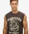 Tattoo Graphic Tanktop Relaxed Pasvorm Zwart