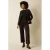 King Louie regular blazer met glitters en print – donkerbruin