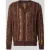 COLUCCI relaxed fit gebreid jack van puur katoen met knoopsluiting