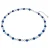 Valero Pearls Ketting  navy / lichtblauw / zilver / parelwit