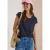Cecil Dames Shirt met wafelstructuur in Blauw