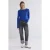 Summum Woman Round Neck Top Lyocell Wool Basics Royal Blue