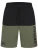 LONSDALE Zwemshorts ‘Hayling’  olijfgroen / rood / zwart