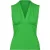 Mouwloze top met V-hals en draperie – Frisgroen