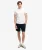 Monogram Shorts Relaxed Pasvorm Blauw