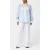 French Connection Galina Cotton Embroidered Shir Sky Blue