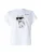 Karl Lagerfeld Shirt ‘IKON AQUARELLE C’  poederroze / zwart / wit