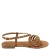 Lazamani Tova leren sandalen cognac