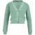 River Woods Short Fancy V-neck Cardigan Green