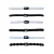 Nike Logo Haarg elastic (Verpakking van 6) (Wit/Zwart)