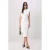 TRENDYOLMİLLA Dames Ecru Effen Midi Mouwloos Bodycon Jurken