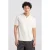 America Today relaxed fit gebreide polo – ecru