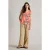 White Stuff Delilah Button Top Coral Print