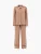 AmourLinen Pyjama ‘Nightly’  lichtbruin