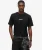 Micro Logo Graphic T-shirt met Losse Pasvorm Zwart