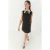 Crepe Midi-jurk met Knopsluiting