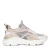 Manfield chunky leren sneakers beige