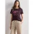 Street One Dames Shirt met ronde hals en Artwork in Rood