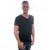 Petrol Industries T-Shirt Basic V-Neck Bodyfit Two Pack Black