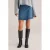 WE Fashion Blue Ridge denim spijkerrok medium blue denim