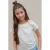 Like Flo T-shirt ecru broderie