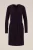 WE Fashion – Dames jurk met glittergaren – Regular fit – Donkerpaars –