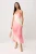 TRENDYOLMİLLA Dames Roze Bloemen Maxi Mouwloos Avond / Dagelijks Recht Jurken