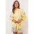 FLURESK blouse lichtgeel broderie