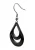 usha WHITE LABEL Oorbellen  zwart / zilver