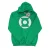 DC Comics Heren Green Lantern Logo Hoodie (Kelly Groen)