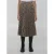 Geborduurde polyesterblend rok