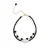 Luxenter armband, ekhao metaallegering en hydrothermische kwarts onyx 18K vergulde afwerking
