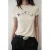 Mango T-shirt met tekst – ecru