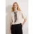 TRENDYOLMİLLA Dames Beige Effen Kort Oversized T-shirts