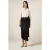 Oltre Two-material Dress With Wrap Skirt Black
