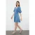 TRENDYOLMİLLA Dames Donkerblauw Effen Kort / Mini Kort Casual A-lijn Jurken