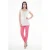Kanten legging in Fuschia