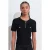 Geribbelde Brei Blouse met Knoopdetails