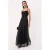 TRENDYOLMİLLA Dames Zwart Effen Midi Mouwloos A-lijn Avond & Gala Jurk
