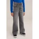 WE Fashion high waist wide leg jeans grey denim